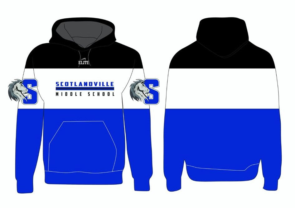 Scotlandville Middle Girls Basketball Store - Panel Hoodie