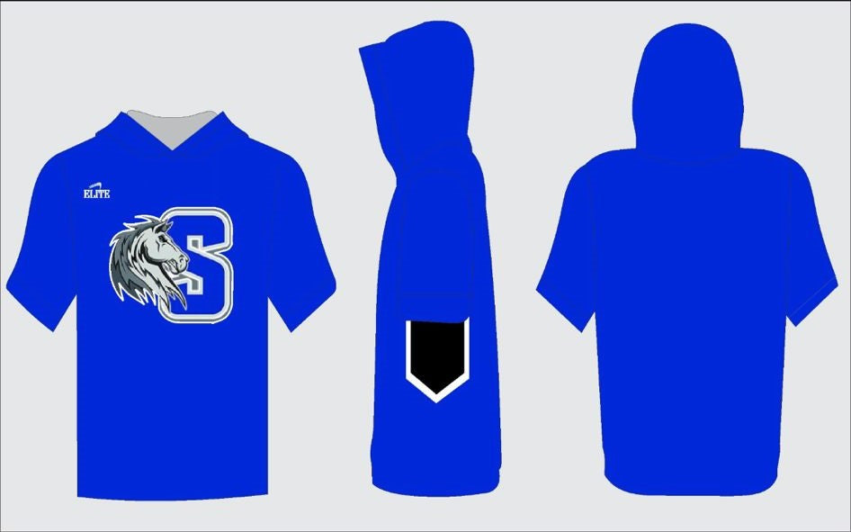 Scotlandville Middle Girls Basketball Store - Short Sleeve Shooting Shirt - Blue