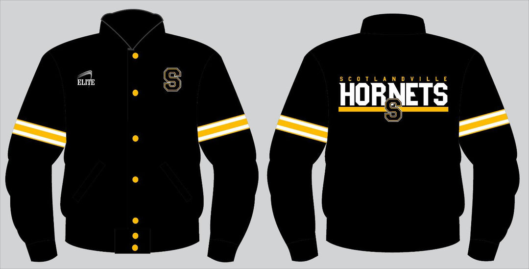 Hornets Bomber Jacker - Black (S Logo)