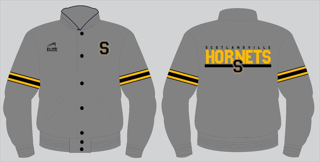 Hornets Bomber Jacker - Grey (S Logo)