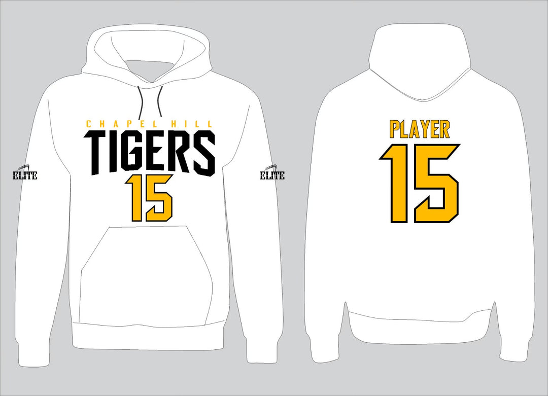 Chapel Hill Tigers Name&Number Hoodie - White