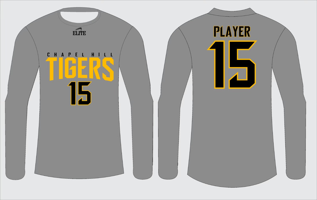 Chapel Hill Tigers Fan Name&Number LS Shirt - Grey