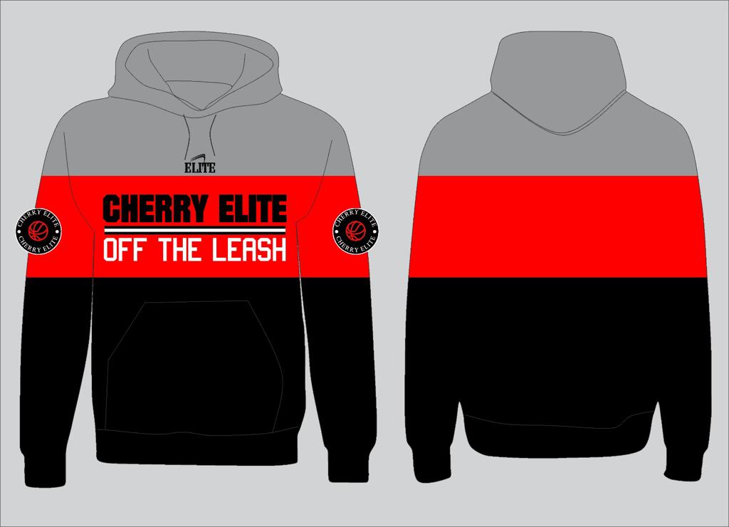 CHERRY BASKETBALL STORE Hoodie - Grey & Black