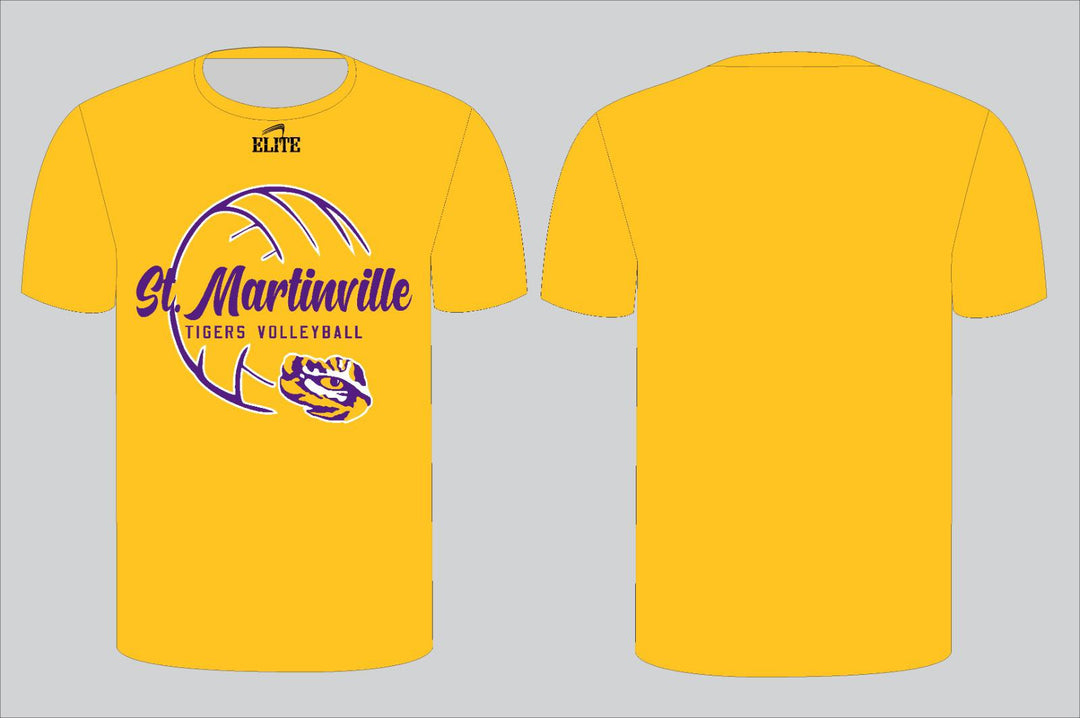 St. Martinville Tigers Volleyball Shirt - Yellow