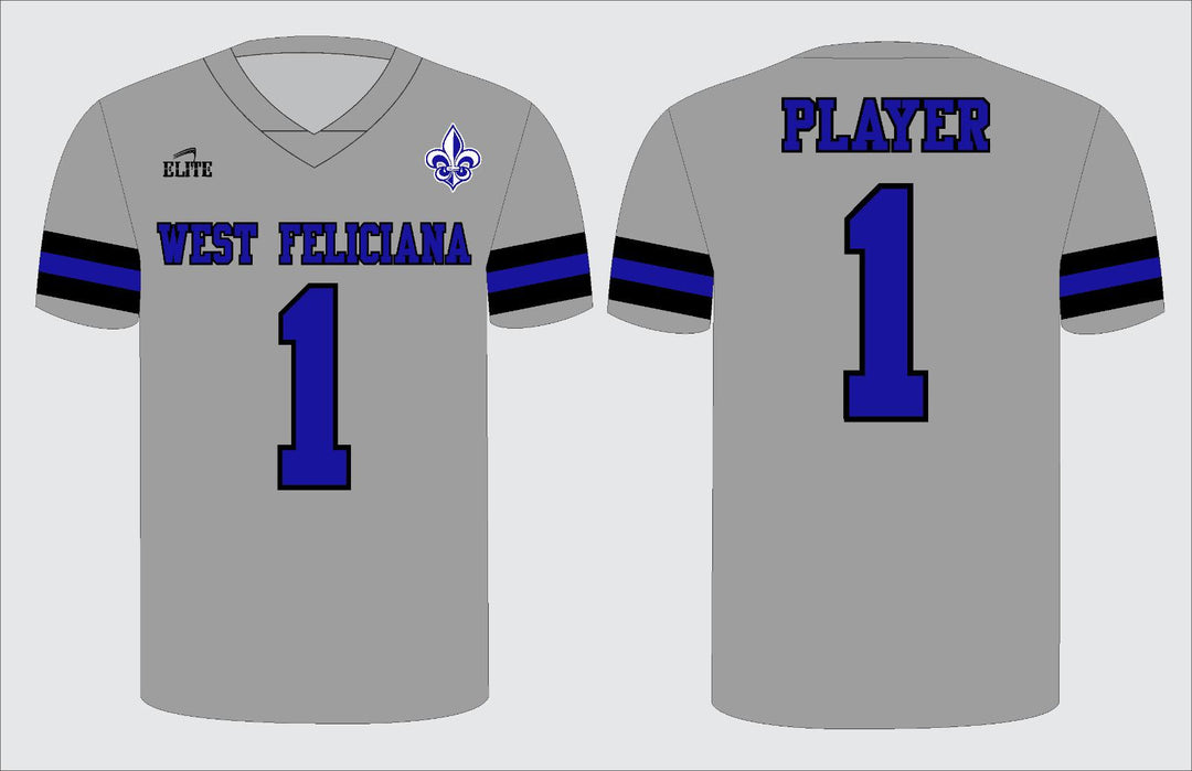 West Feliciana Football Jersey - Grey