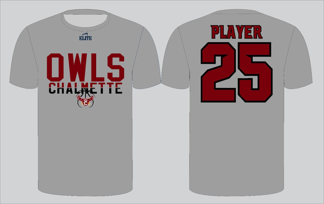 Chalmette Owls T-Shirt - Grey