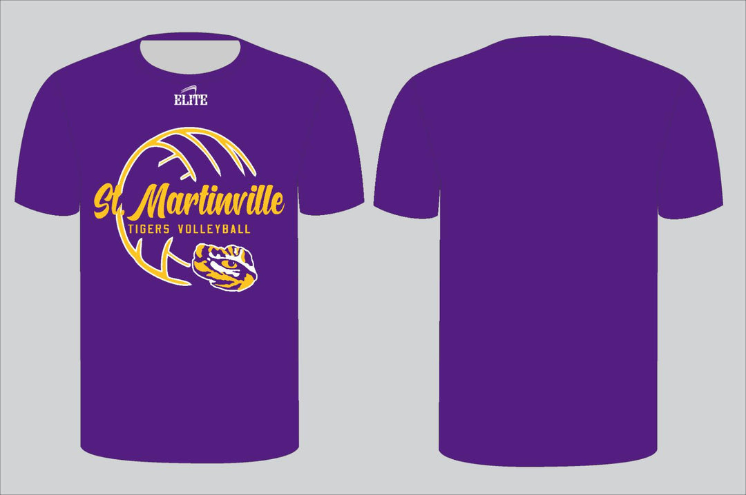 St. Martinville Tigers Volleyball Shirt - Purple