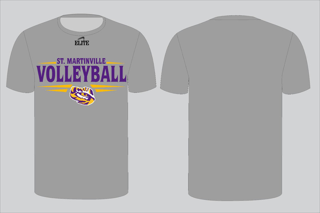 St. Martinville Volleyball Shirt - Grey