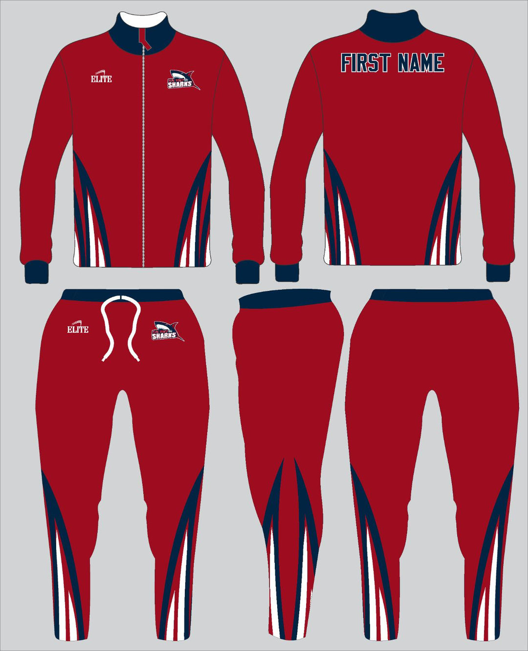 Geo Prep Sharks Travel Suit