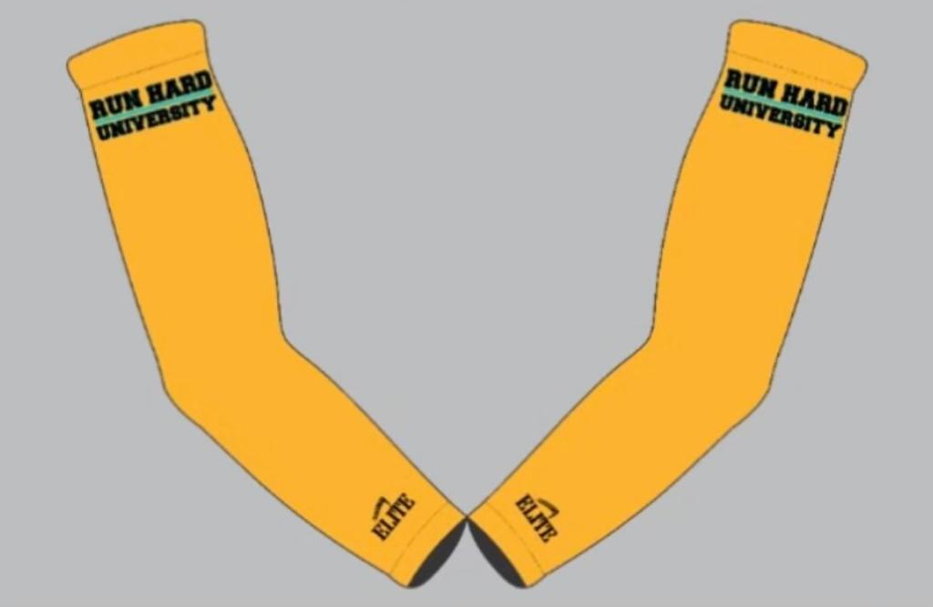 Run Hard University Track - Arm Sleeve - Yellow