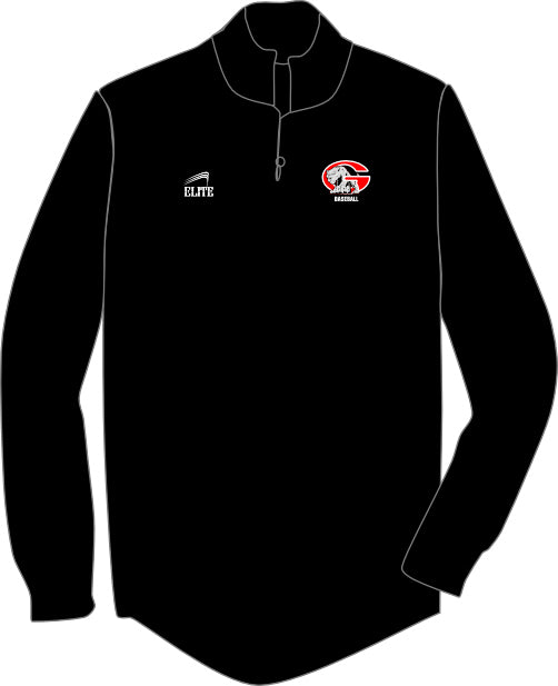 Glen Oaks Baseball Long Sleeve Pullover Black