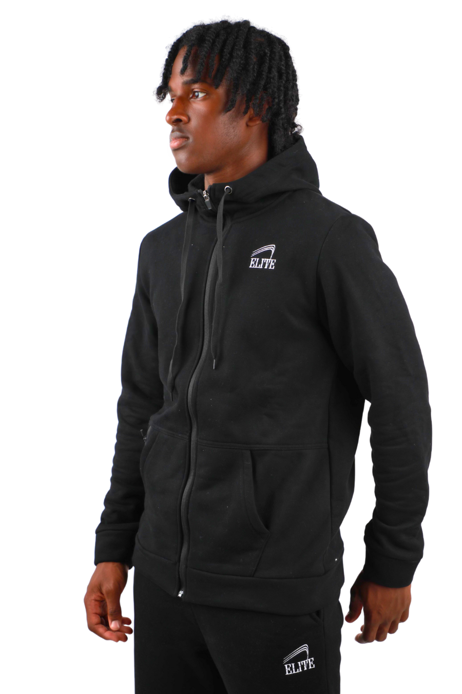 ELITE THERMAL TITAN FLEECE HOODY - Black