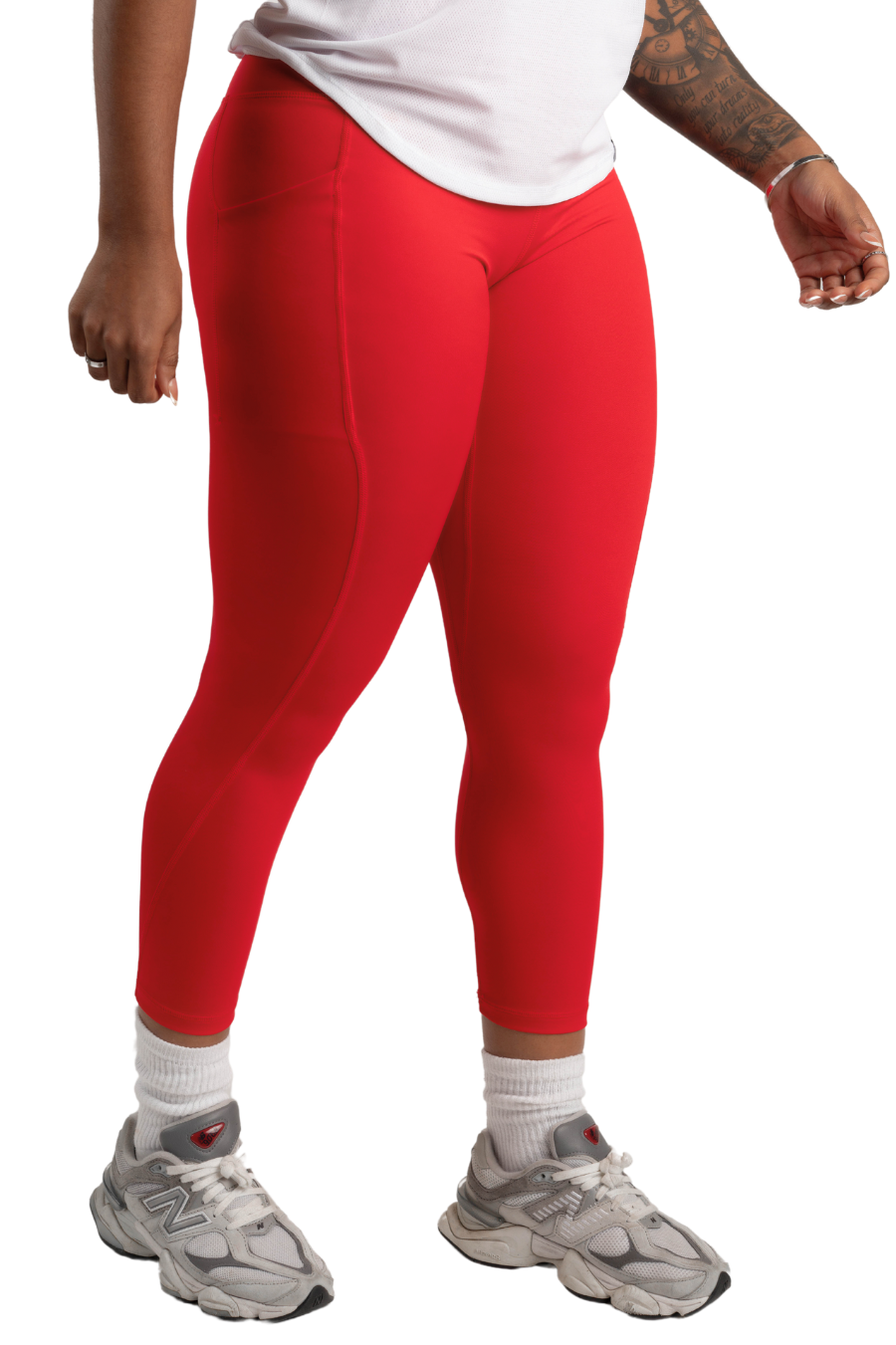 Women's Elite High Waisted Legging - Red