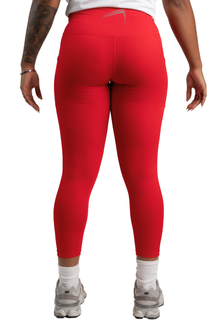 Women's Elite High Waisted Legging - Red