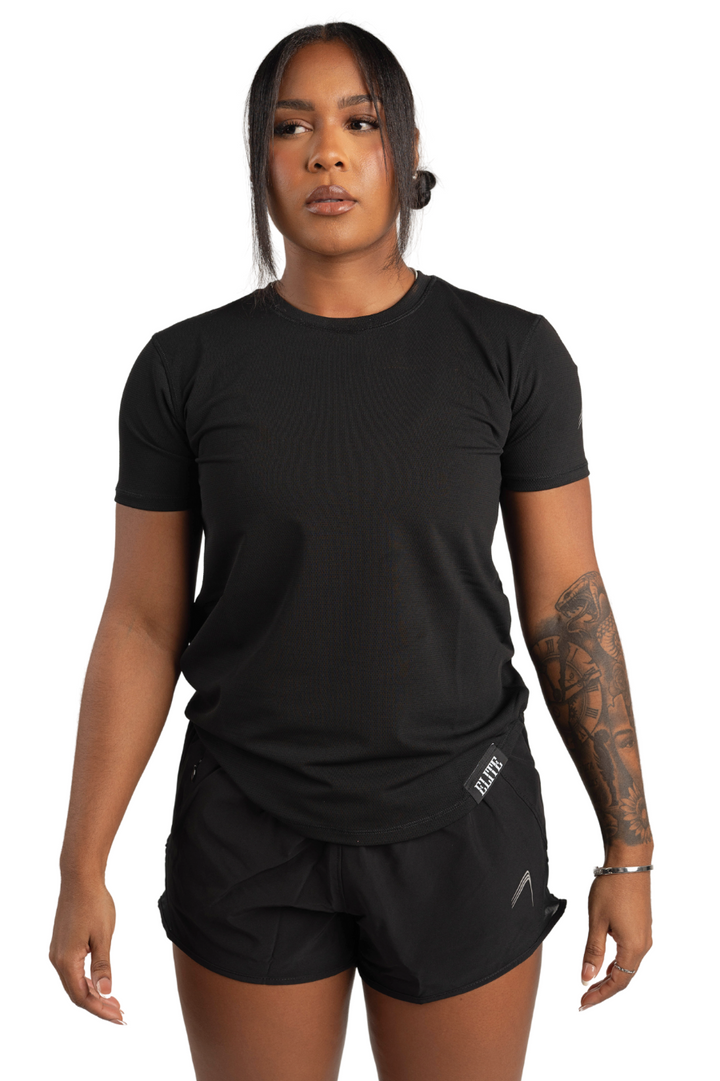 Women’s Elite Running Shirt- Black