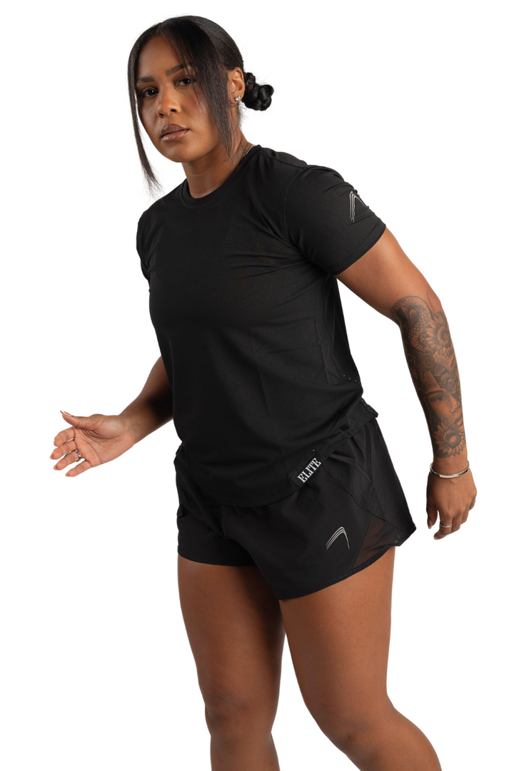 Women’s Elite Running Shirt- Black