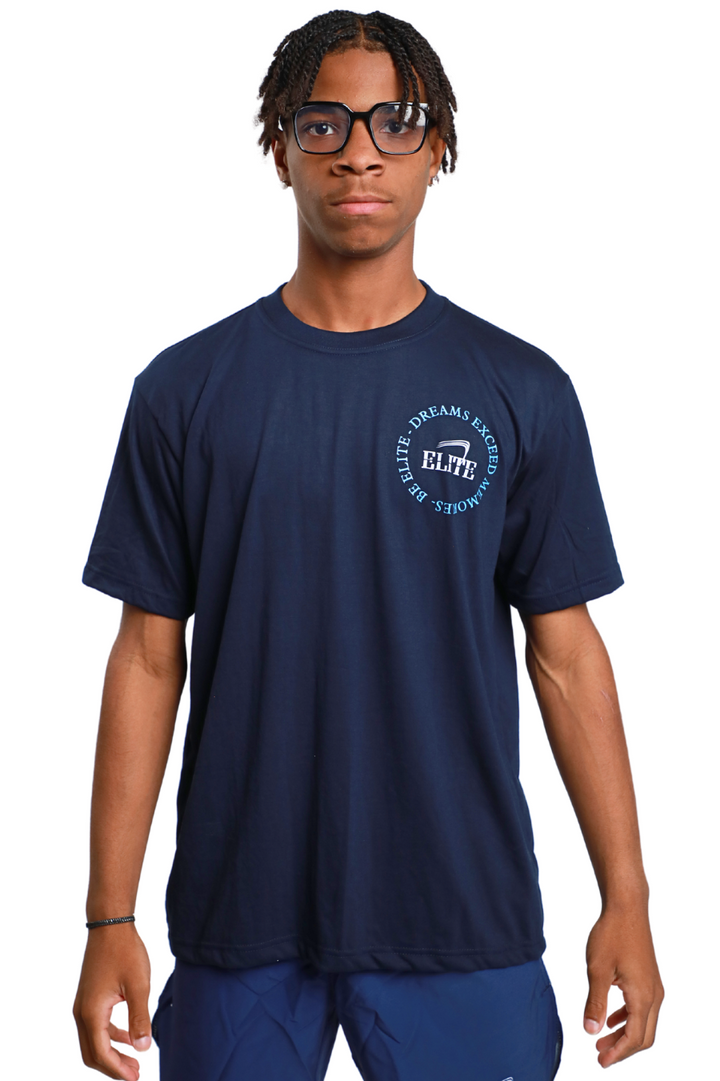 Elite Legacy Tee - Navy-Lt Blue