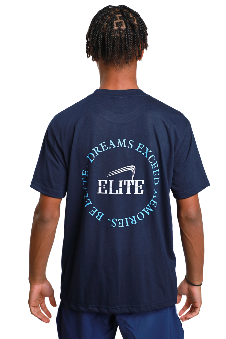 Elite Legacy Tee - Navy-Lt Blue