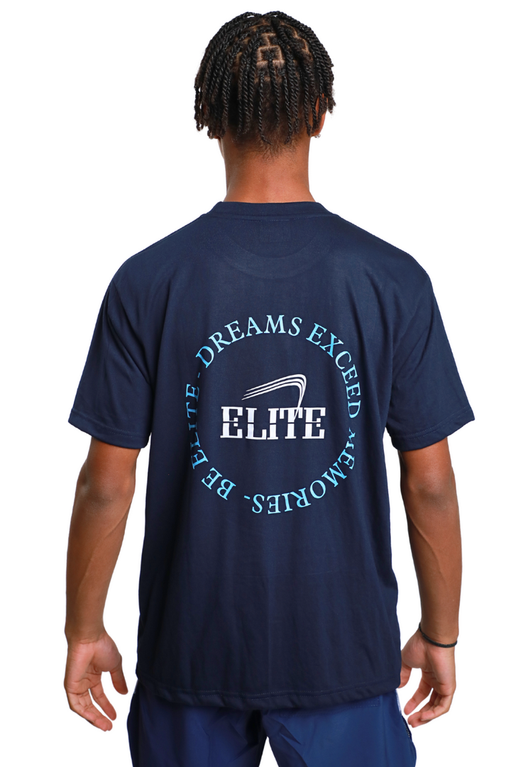 Elite Legacy Tee - Navy-Lt Blue