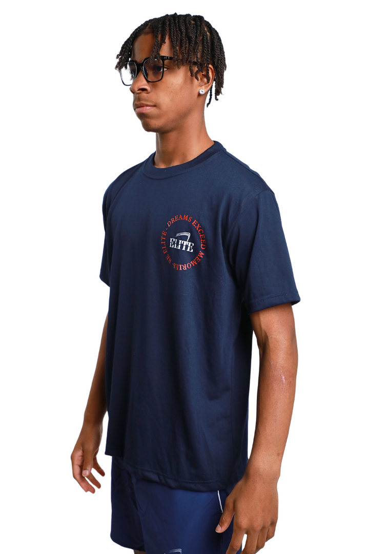 Elite Legacy Tee - Navy-Red