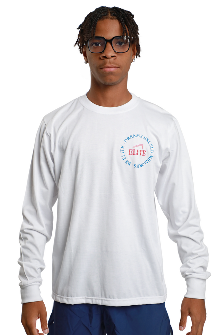 Elite Legacy LS Tee - White