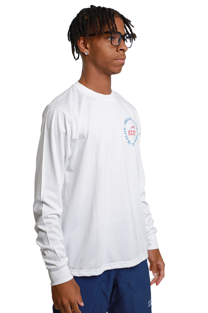 Elite Legacy LS Tee - White