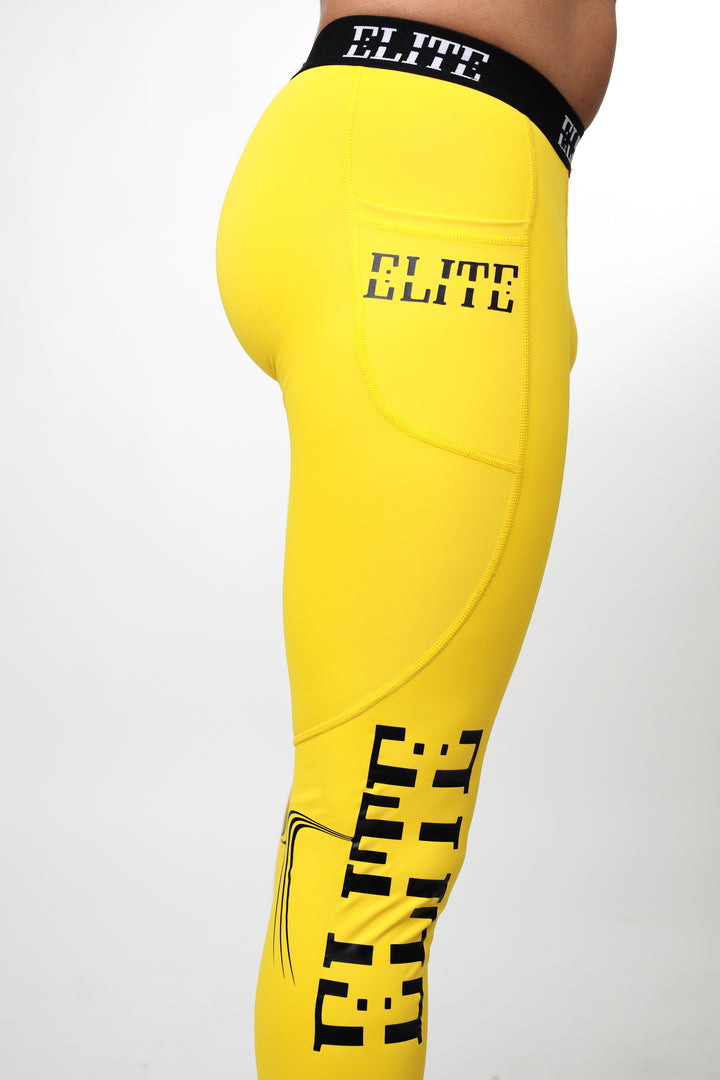Elite Full Length Tights - Yellow