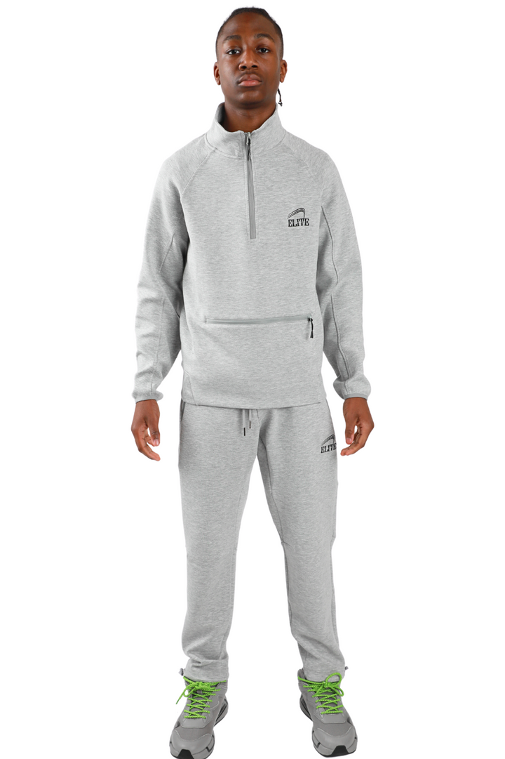 Elite Premier Tech 1/2 Zip Pullover Set - Grey