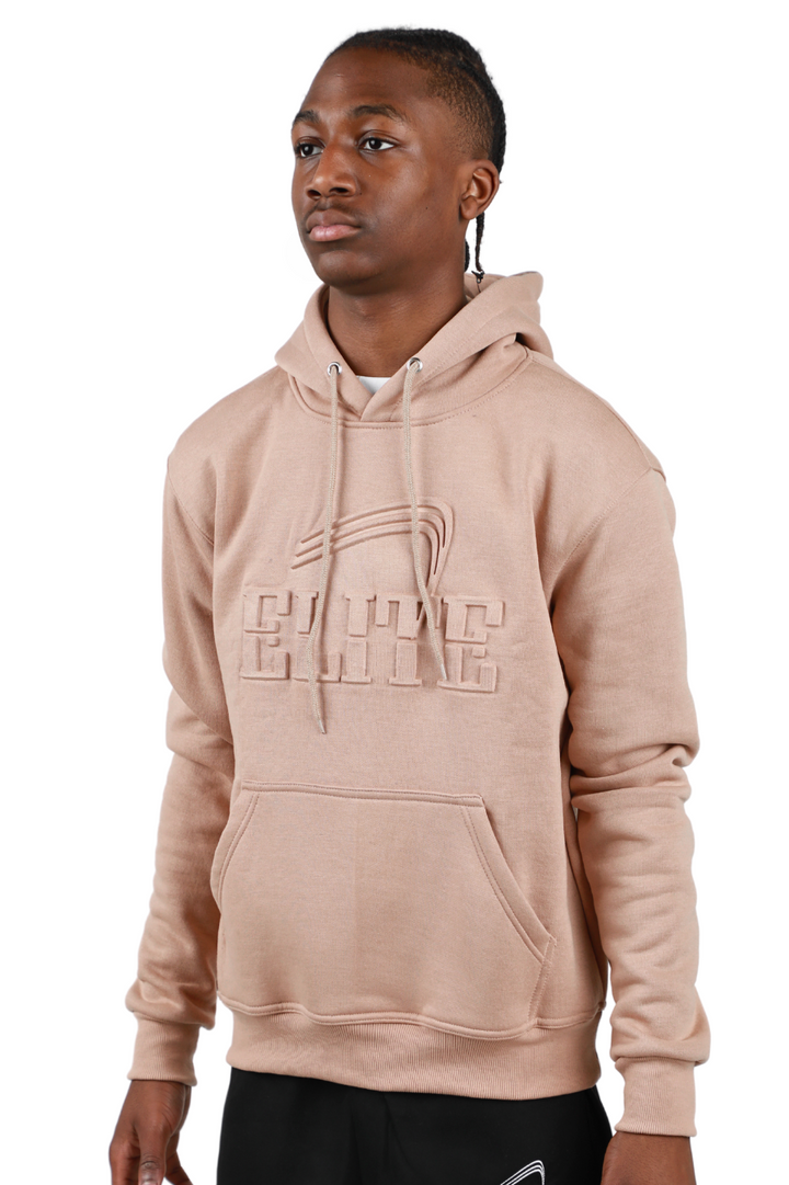 Elite Emboss Hoodie - Tan