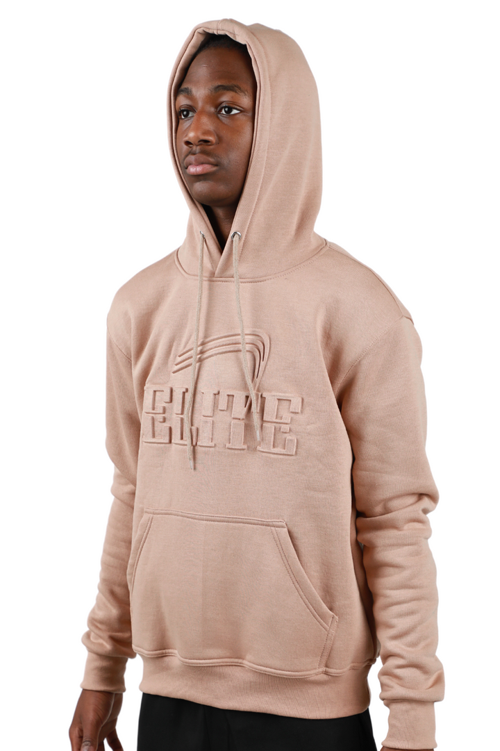 Elite Emboss Hoodie - Tan