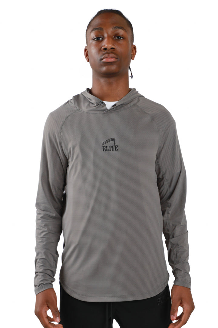 Elite Training Hooded Pullover - Grey