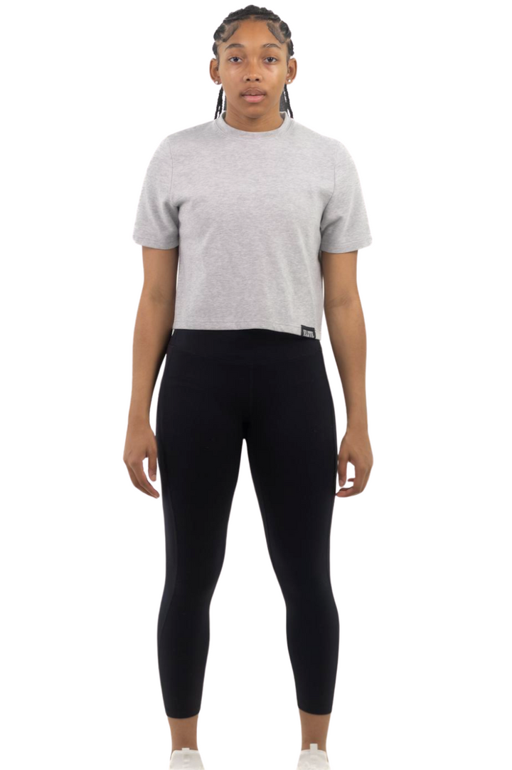 Women's Elite Crop Shirt - Grey