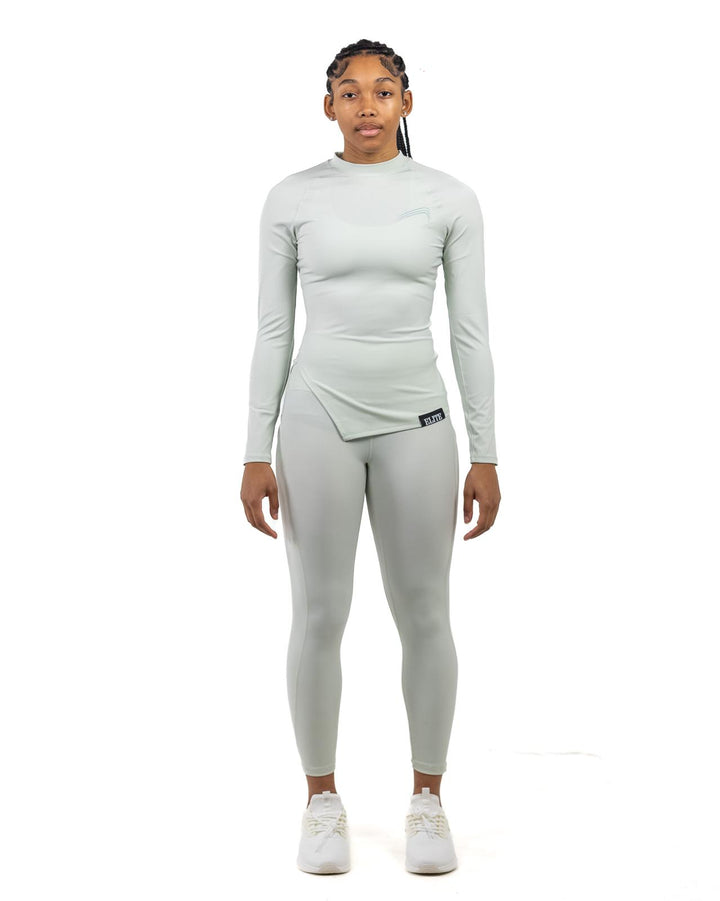 Women’s fitted runner shirt -  Sea Foam