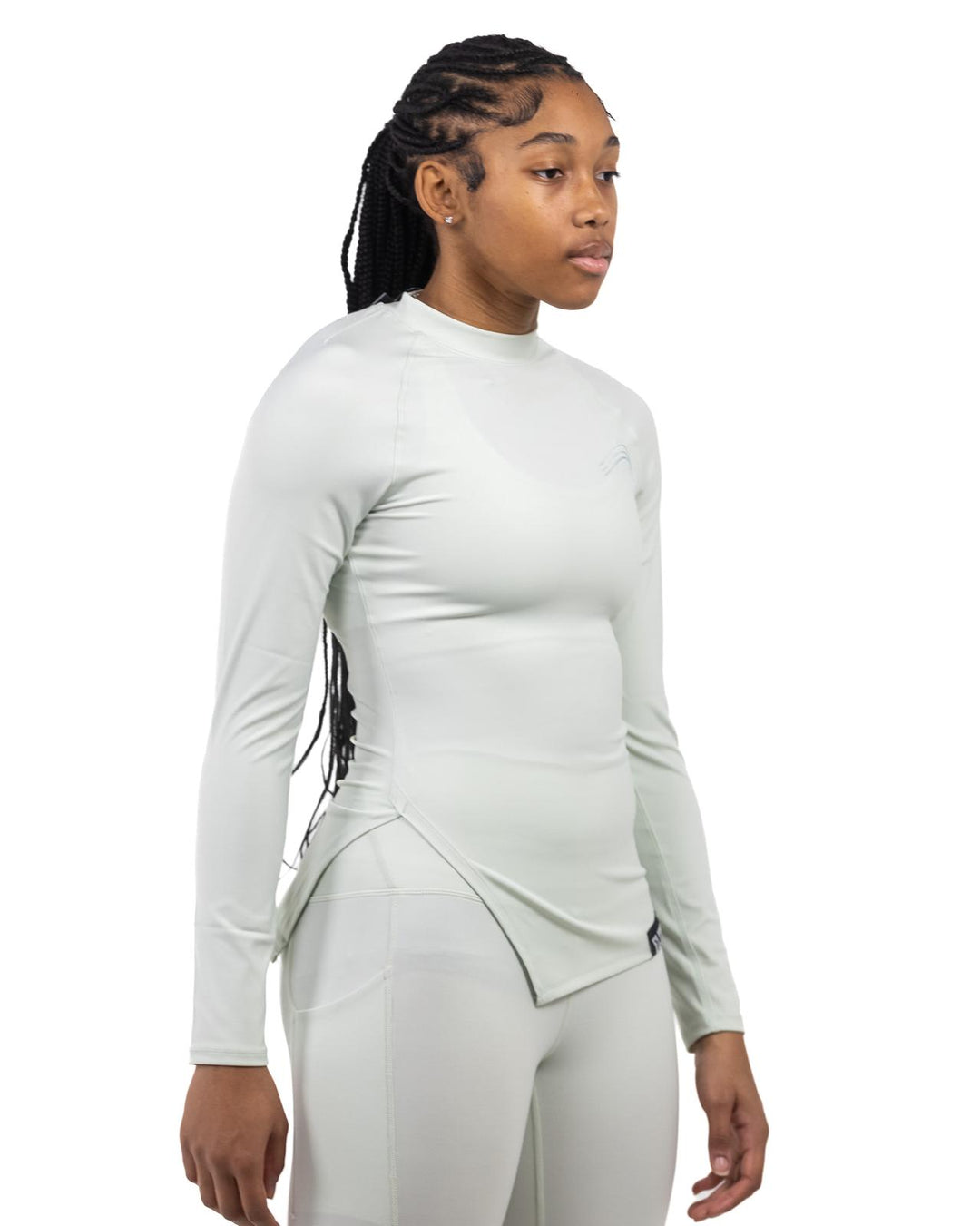 Women’s fitted runner shirt -  Sea Foam