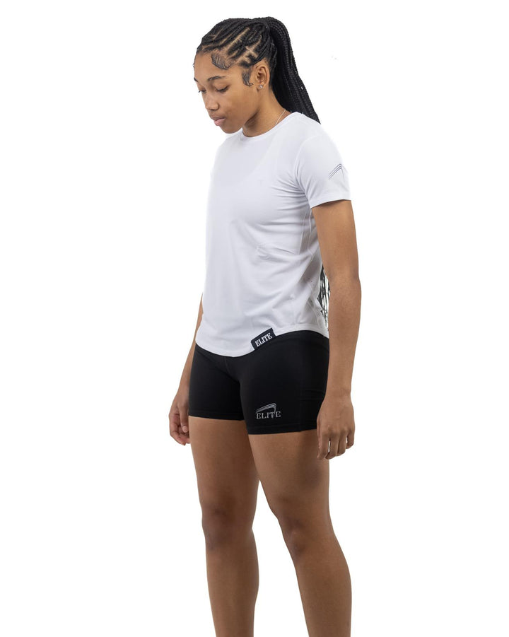 Women’s mesh runner shirt- White