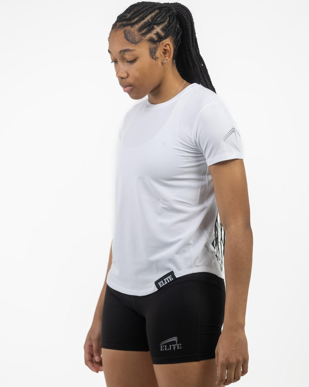 Women’s mesh runner shirt- White