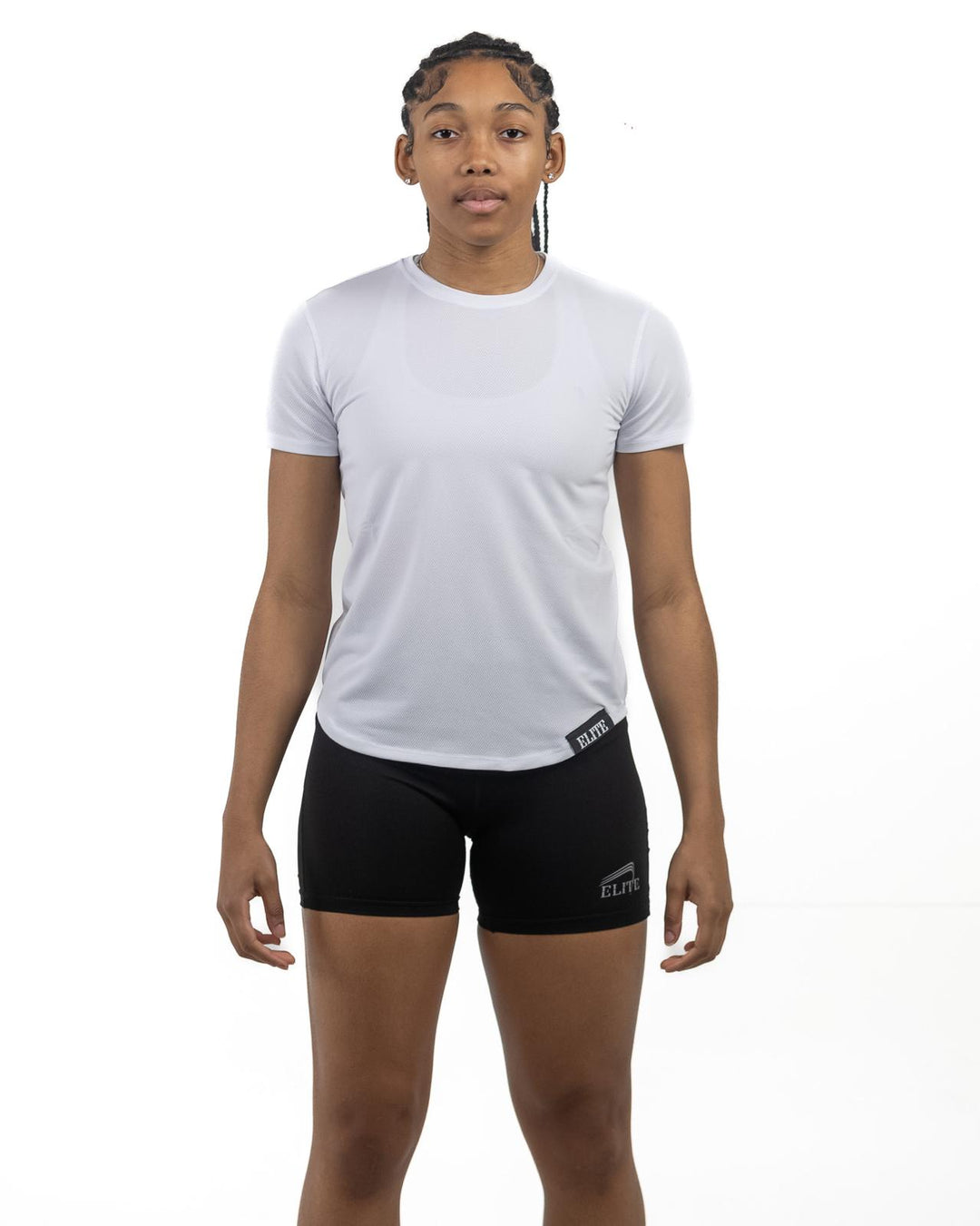 Women’s mesh runner shirt- White