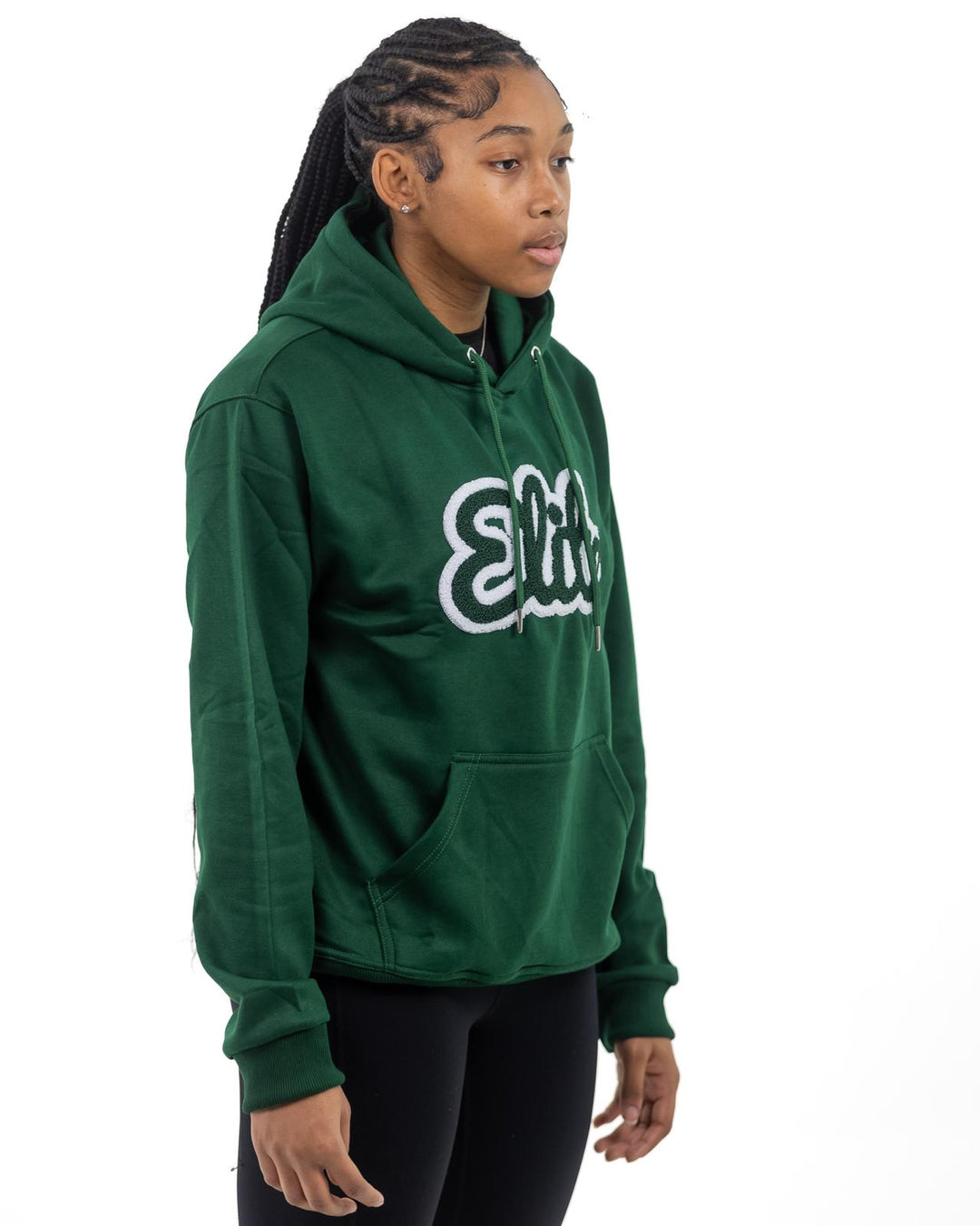 Elite Chenille Hoody Green