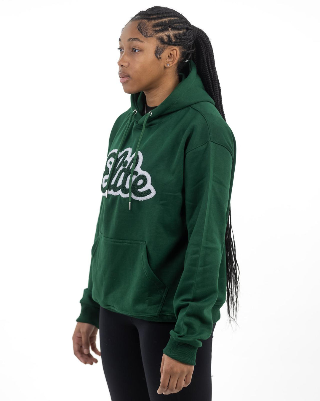 Elite Chenille Hoody Green