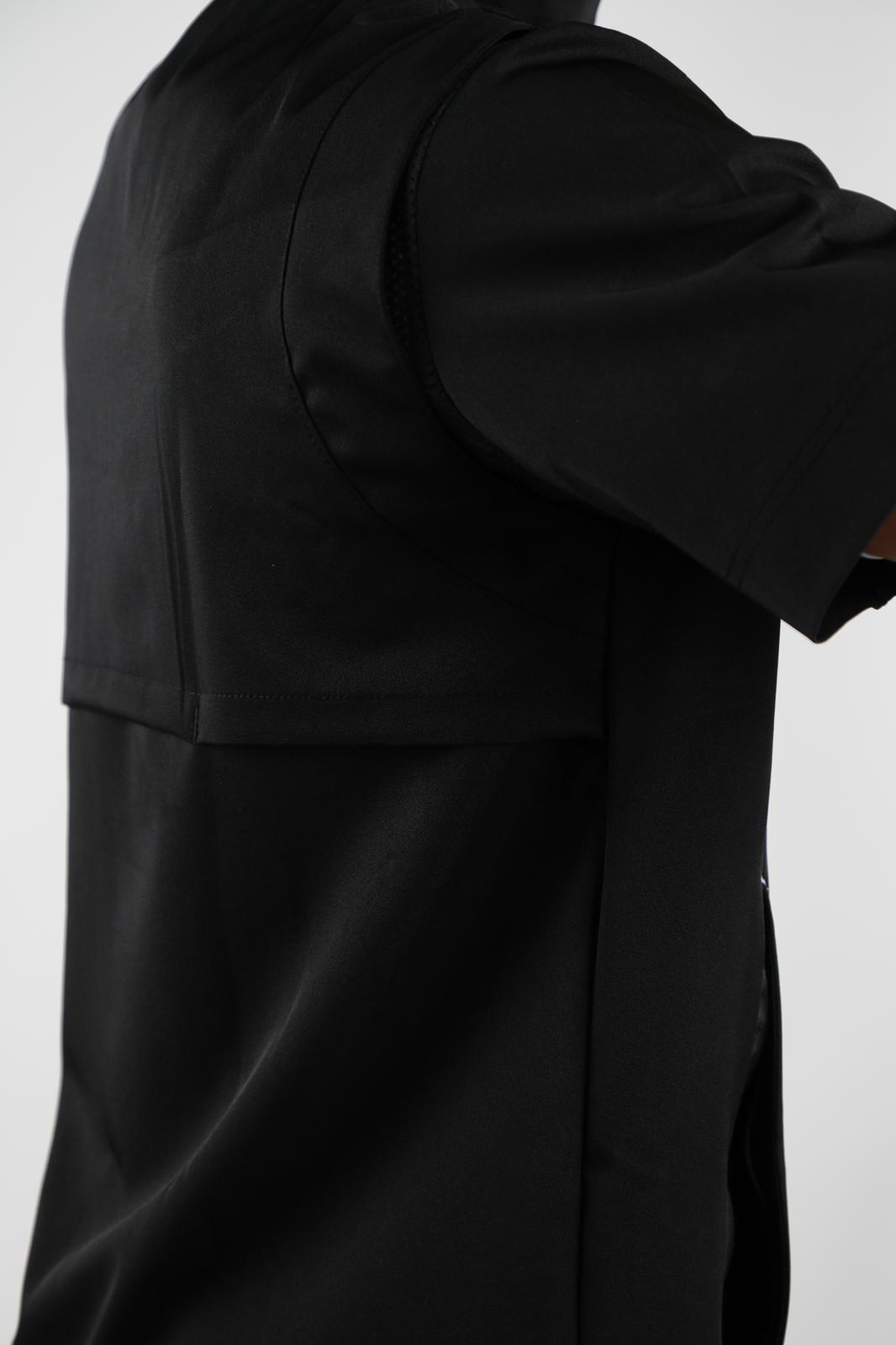 Elite Panel Pullover - Black
