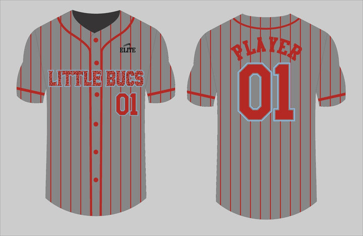 Little Bucks Baseball Jersey - Gray