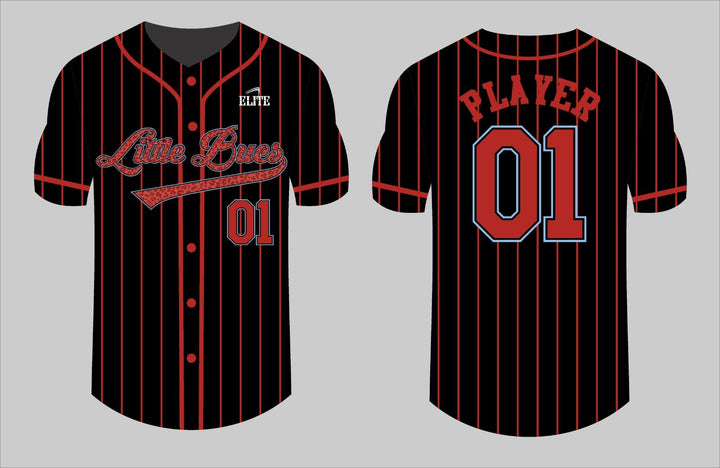 Little Bucks Baseball Jersey - Black