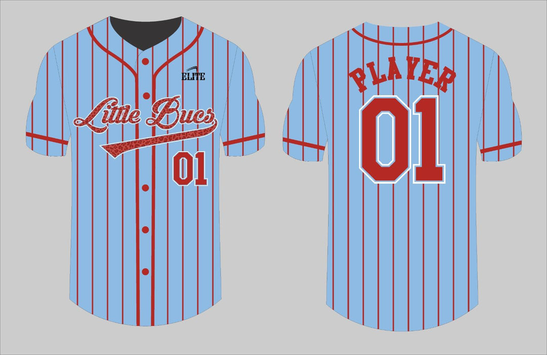 Little Bucks Baseball Jersey - Sky Blue