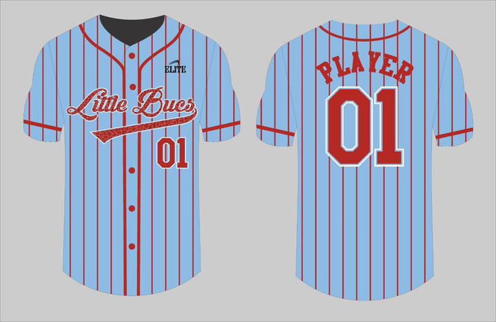 Little Bucks Baseball Jersey - Sky Blue