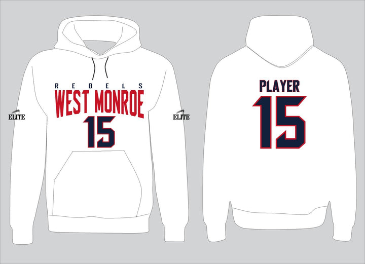 West Monroe Hoodie - White Blue