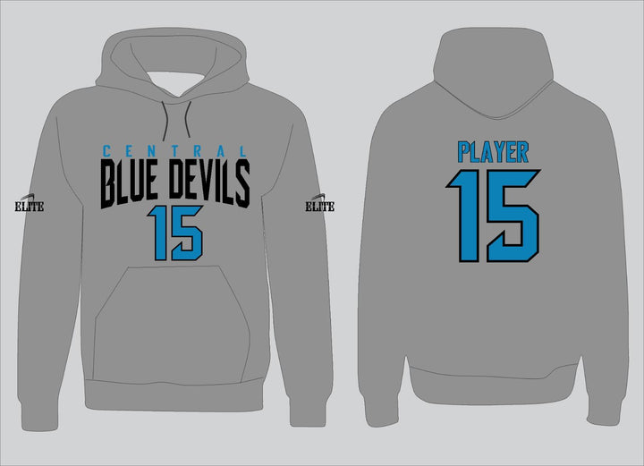 Central High NJ Hoodie - Gray Blue