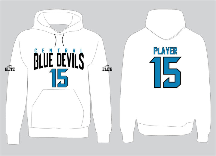Central High NJ Hoodie - White Blue