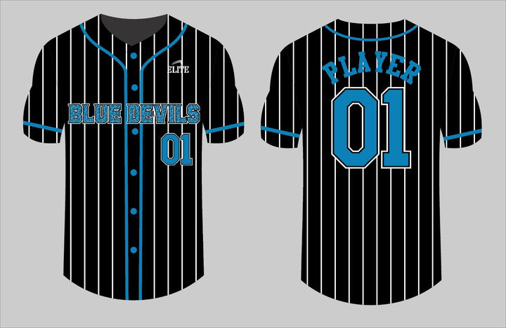 Central High NJ Baseball Jersey - Black