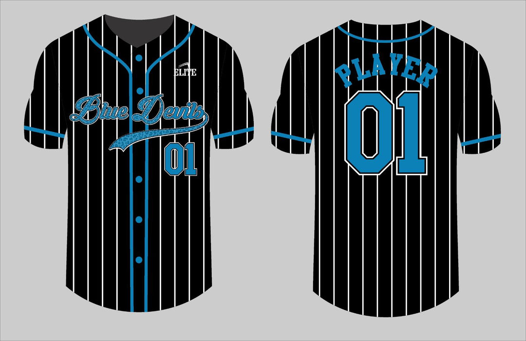 Central High NJ Baseball Jersey - Black