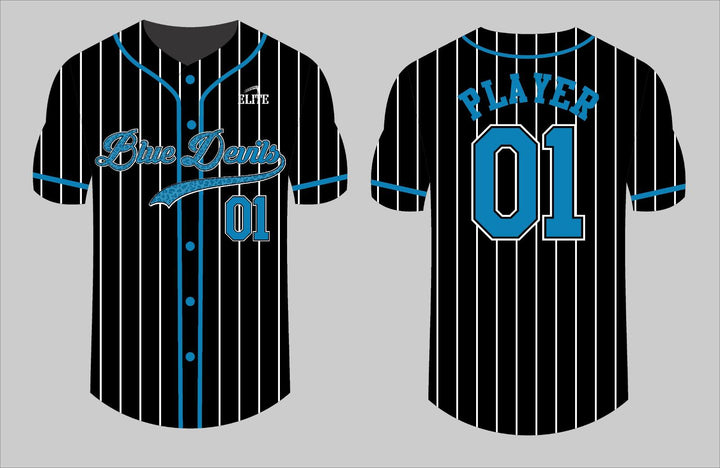Central High NJ Baseball Jersey - Black